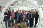 Rayner staff enjoy their ride on the London Eye. Each capsule holds 25 people and there are 32 capsules giving a total passenger capacity of 1600 per hour.