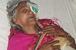 A patient is assessed on the Jibon Tari Hospital ship in Bangladesh